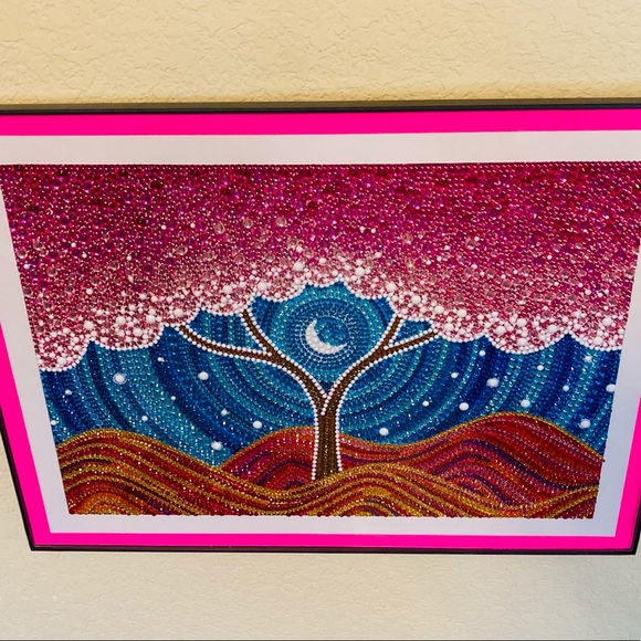 Finished Crystal Rhinestone Tree Diamond Painting - Picture 2 of 4